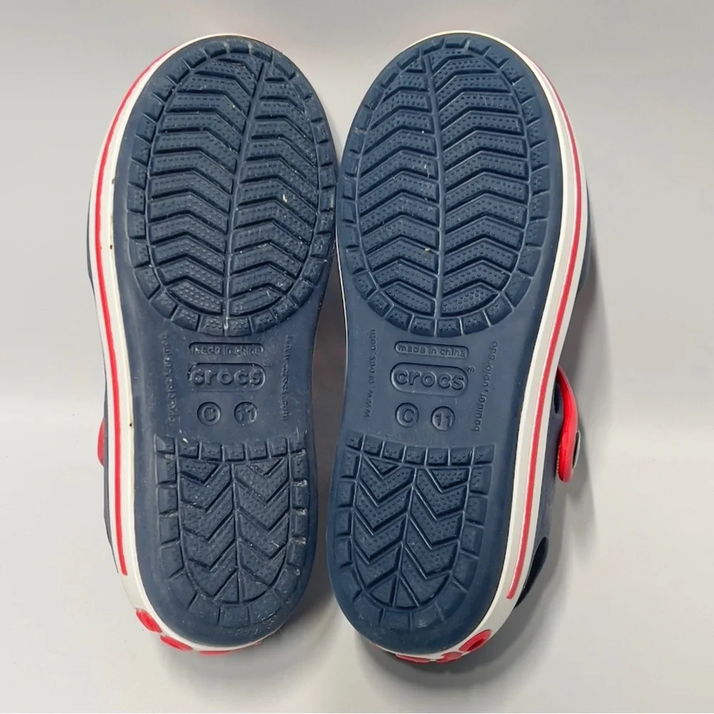 CROCS child 11 Blue Red Summer Water Shoe